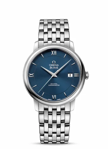 Omega De Ville Prestige Co-Axial 39.5 Stainless Steel / Blue / Bracelet 424.10.40.20.03.001 (42410402003001)